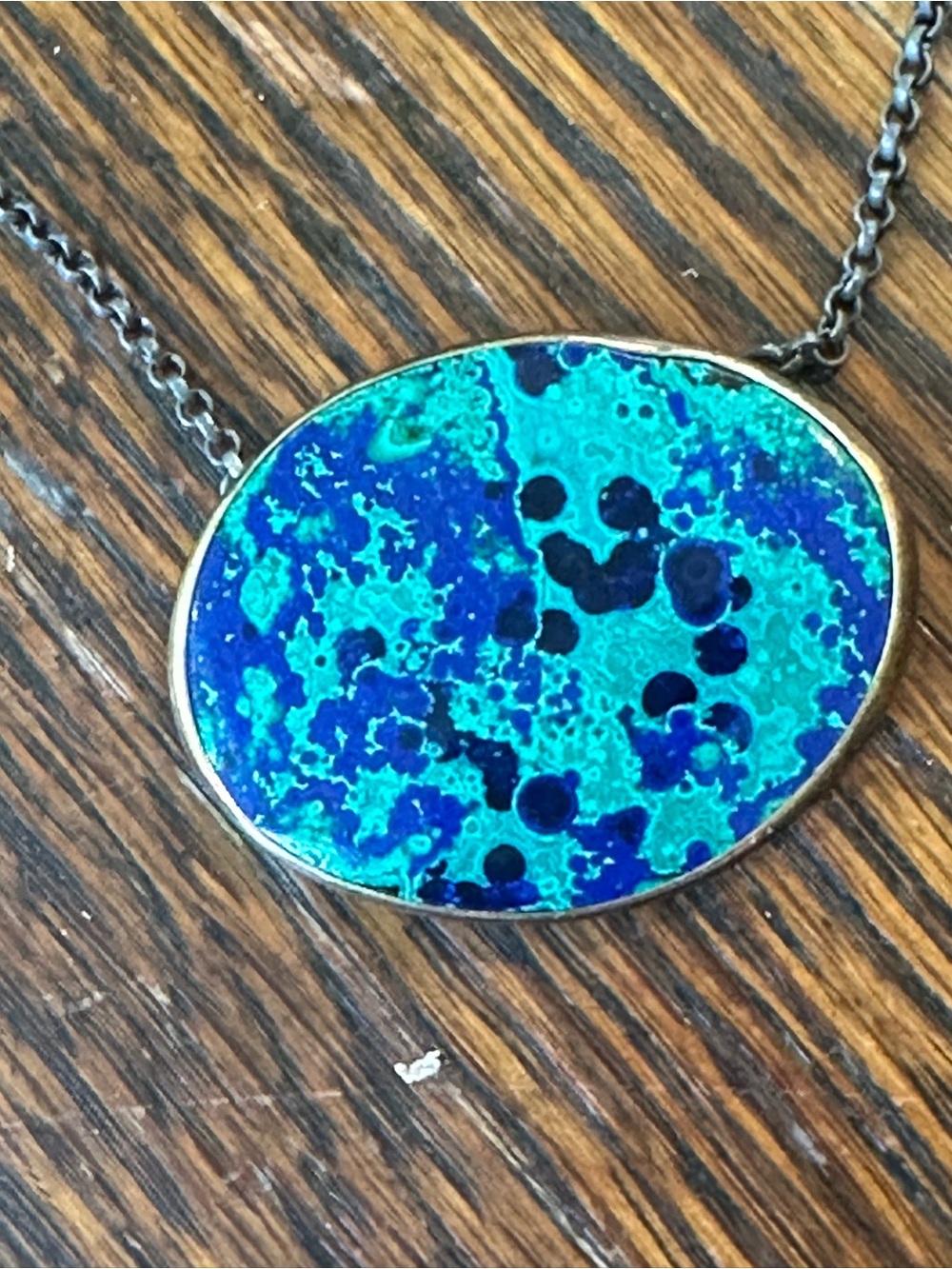 Turquoise Blue Teardrop Pendant Necklace - Women Jewelry